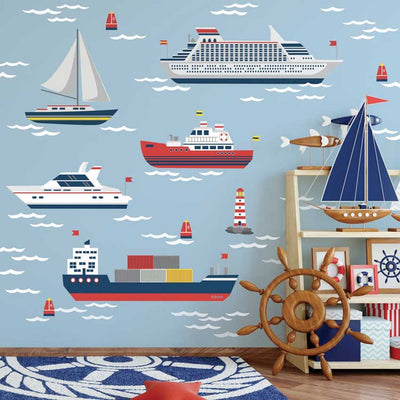 Sea ship Marine Boat Wall Stickers