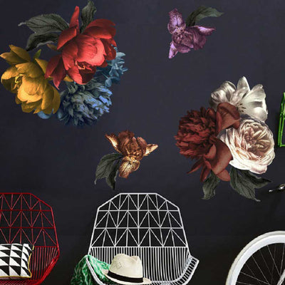 Individual Midnight Flower Wall Decal