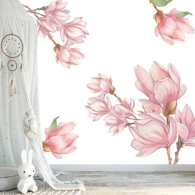 Magnolia Flower Branch Wall Decal