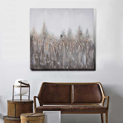 Smoky Blue Stretched Canvas Print A399