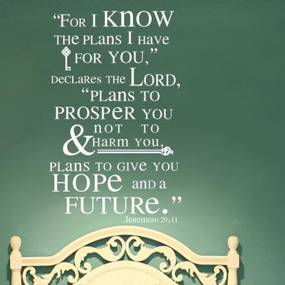 "Plans I Have" Christian Wall Art Quote,hywallart