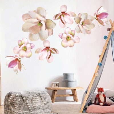 Magnolia Flowers Wall Decal