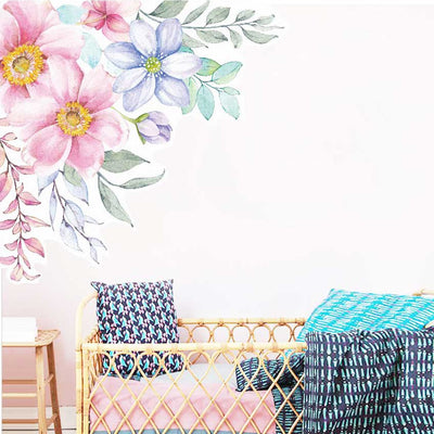 Flower Blossom Nursery Wall Sticker - hywallart