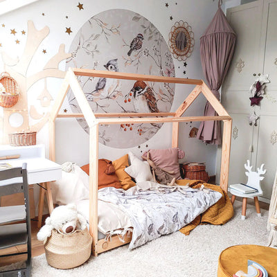 Birds Branch Circle Wall Stickers