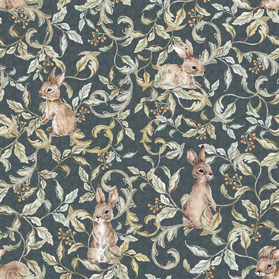 Cute Bunny Rabbit Wall Paper K03