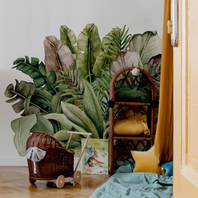 Jungle Plants Leaves Wall Stickers