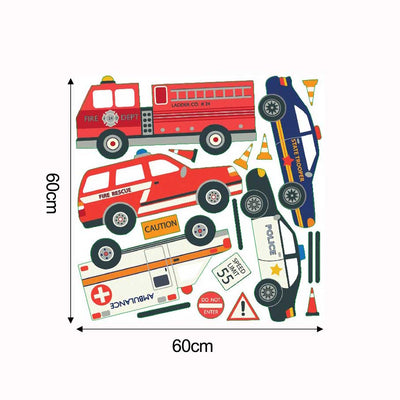 Emergency Vehicle Collection Wall Stickers