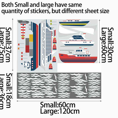 Sea ship Marine Boat Wall Stickers