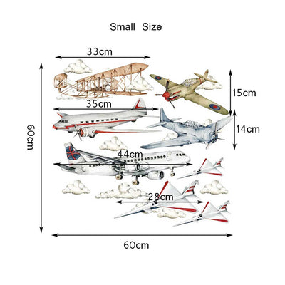 Industrial Airplane Wall Decal