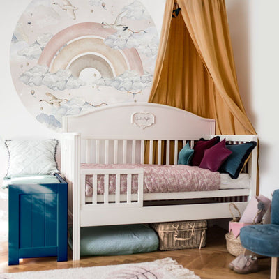 Swan Rainbow Circle Wall Stickers