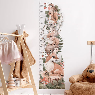 Forest Animal Height Chart Personalised Name option