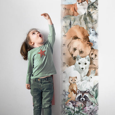 Animal Stack Height Chart Personalised Name option