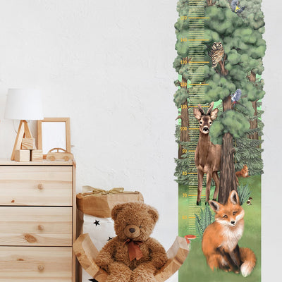 Forest Friends Height Chart Personalised Name option