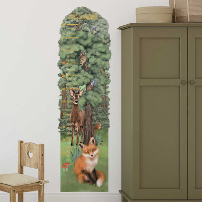 Forest Friends Height Chart Personalised Name option