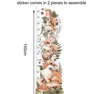 Forest Animal Height Chart Personalised Name option