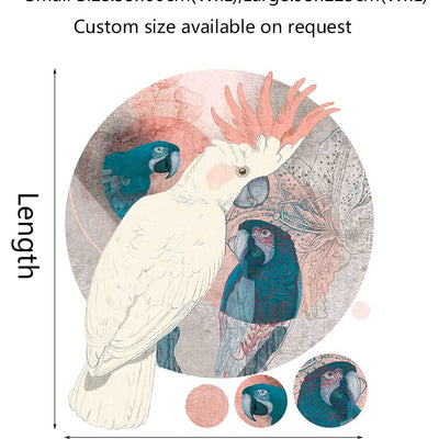 Cockatoo Birds Circle Wall Stickers