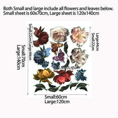 Individual Midnight Flower Wall Decal